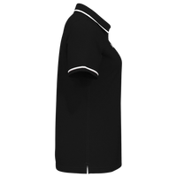 Under Armour Women's Tipped Teams Performance Polo, Black / White, Right Sleeve view