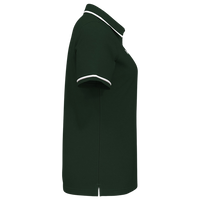 Under Armour Women's Tipped Teams Performance Polo, Forest Green / White, Right Sleeve view