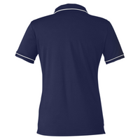 Under Armour Women's Tipped Teams Performance Polo, Midnight Navy / White, Back view
