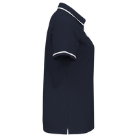 Under Armour Women's Tipped Teams Performance Polo, Midnight Navy / White, Right Sleeve view