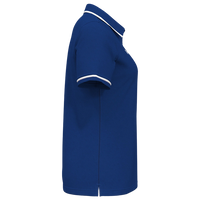 Under Armour Women's Tipped Teams Performance Polo, Royal / White, Right Sleeve view