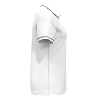 Under Armour Women's Tipped Teams Performance Polo, White / Mod Grey, Right Sleeve view