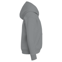 Under Armour Youth Rival Fleece Hooded Sweatshirt, Mod Grey Light Heather / White, Right Sleeve view