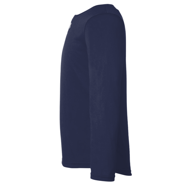 Under Armour Youth Tech™ Team Long Sleeve T-Shirt, Midnight Navy / White, Left Sleeve view