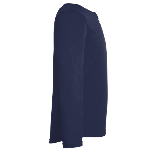 Under Armour Youth Tech™ Team Long Sleeve T-Shirt, Midnight Navy / White, Right Sleeve view
