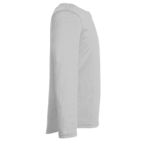 Under Armour Youth Tech™ Team Long Sleeve T-Shirt, Mod Grey Light Heather / White, Right Sleeve view