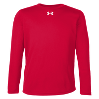 Under Armour Youth Tech™ Team Long Sleeve T-Shirt, Red / White, Front view