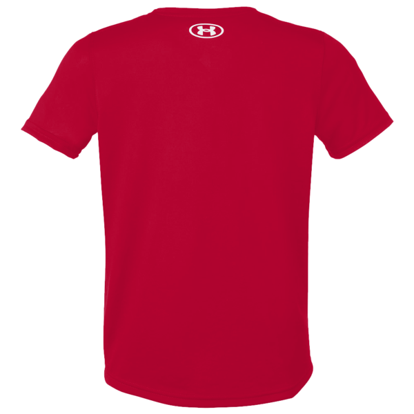 Under Armour Youth Tech™ Team T-Shirt, Red / White, Back view