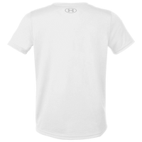 Under Armour Youth Tech™ Team T-Shirt, White / Mod Grey, Back view