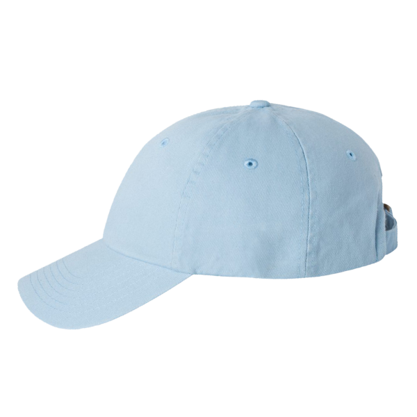 Valucap Bio-Washed Classic Dad Hat, Baby Blue / Baby Blue / Baby Blue, Left Side view