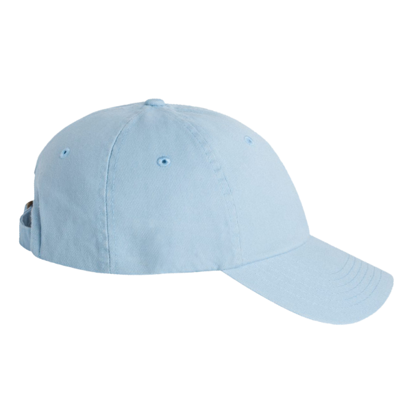 Valucap Bio-Washed Classic Dad Hat, Baby Blue / Baby Blue / Baby Blue, Right Side view
