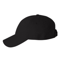 Valucap Bio-Washed Classic Dad Hat, Black / Black / Black, Left Side view
