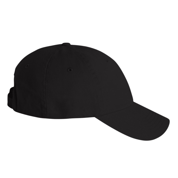 Valucap Bio-Washed Classic Dad Hat, Black / Black / Black, Right Side view