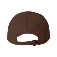 Valucap Bio-Washed Classic Dad Hat, Brown / Brown / Brown, Back view