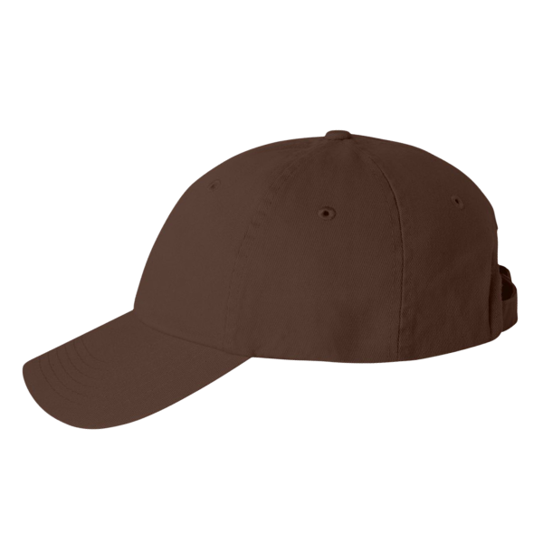 Valucap Bio-Washed Classic Dad Hat, Brown / Brown / Brown, Left Side view