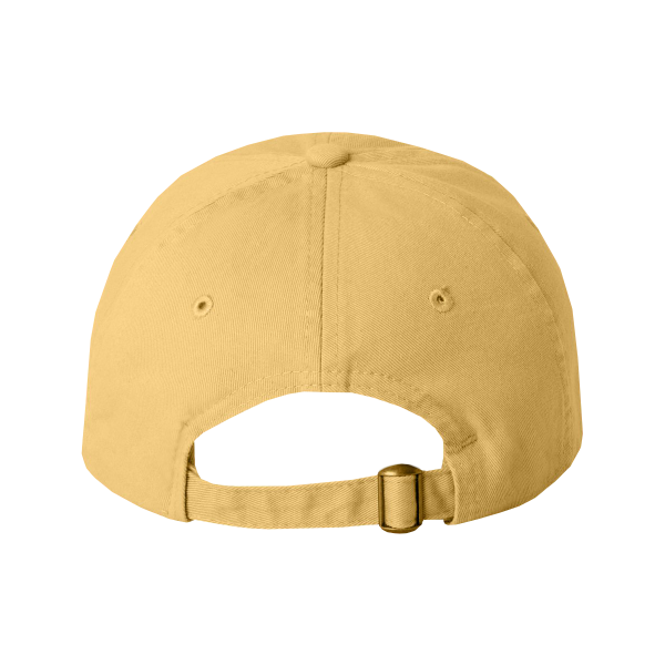 Valucap Bio-Washed Classic Dad Hat, Butter / Butter / Butter, Back view