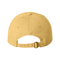 Valucap Bio-Washed Classic Dad Hat, Butter / Butter / Butter, Back view