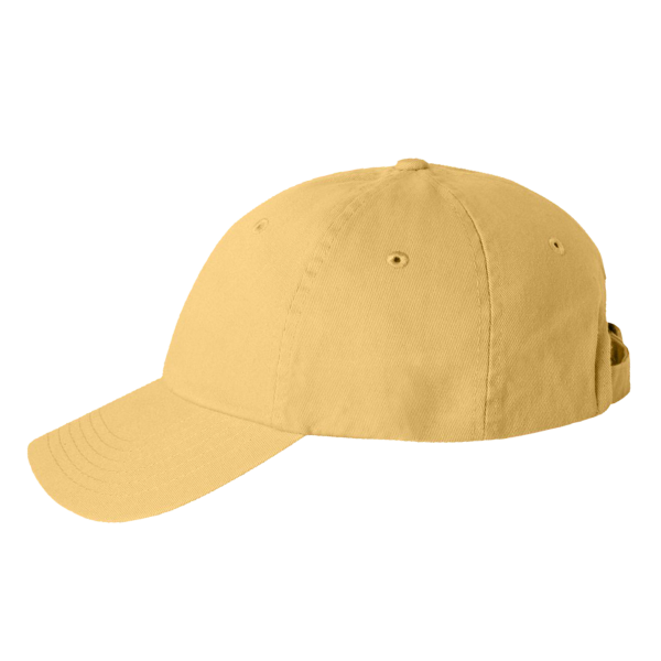 Valucap Bio-Washed Classic Dad Hat, Butter / Butter / Butter, Left Side view