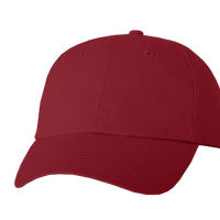 Valucap Bio-Washed Classic Dad Hat, Cardinal / Cardinal / Cardinal, Front view