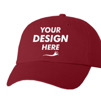Valucap Bio-Washed Classic Dad Hat, Cardinal / Cardinal / Cardinal, Front view, Mockup