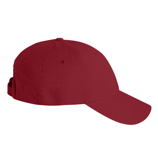 Valucap Bio-Washed Classic Dad Hat, Cardinal / Cardinal / Cardinal, Right Side view