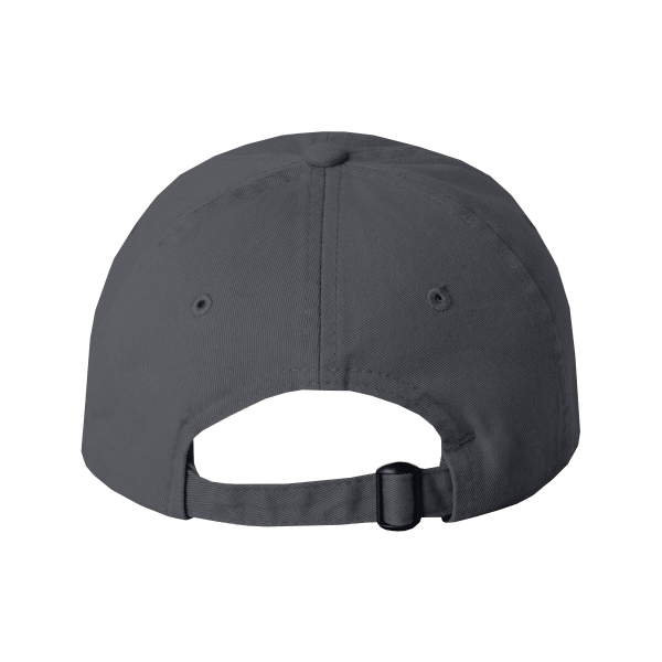 Valucap Bio-Washed Classic Dad Hat, Charcoal / Charcoal / Charcoal, Back view