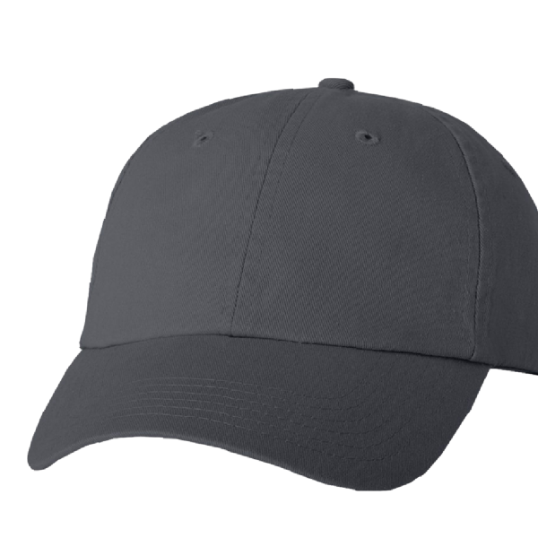 Valucap Bio-Washed Classic Dad Hat, Charcoal / Charcoal / Charcoal, Front view