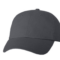 Valucap Bio-Washed Classic Dad Hat, Charcoal / Charcoal / Charcoal, Front view