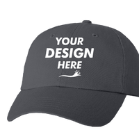 Valucap Bio-Washed Classic Dad Hat, Charcoal / Charcoal / Charcoal, Front view, Mockup