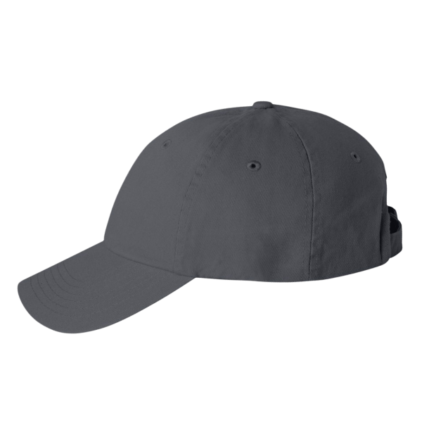 Valucap Bio-Washed Classic Dad Hat, Charcoal / Charcoal / Charcoal, Left Side view