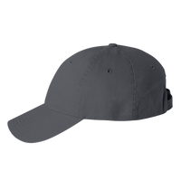 Valucap Bio-Washed Classic Dad Hat, Charcoal / Charcoal / Charcoal, Left Side view