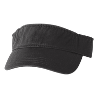Valucap Bio-Washed Visor, Black / Black, Front view