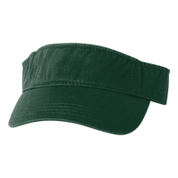 Valucap Bio-Washed Visor, Forest / Forest, Front view