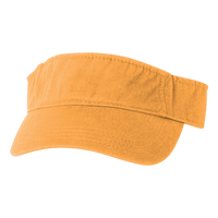 Valucap Bio-Washed Visor, Gold / Gold, Front view