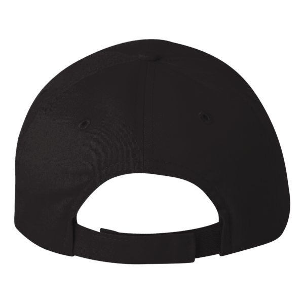 Valucap Brushed Twill Cap, Black, Back view