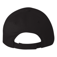 Valucap Brushed Twill Cap, Black, Back view