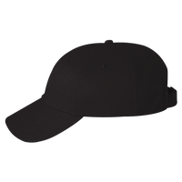 Valucap Brushed Twill Cap, Black, Left Side view