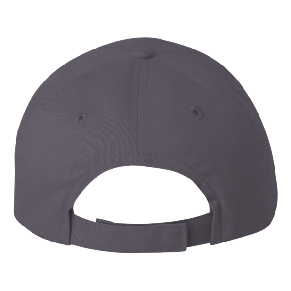 Valucap Brushed Twill Cap, Charcoal, Back view