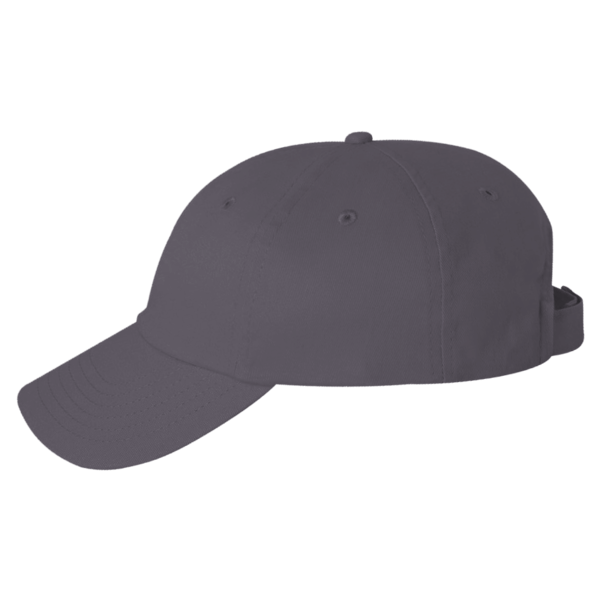Valucap Brushed Twill Cap, Charcoal, Left Side view