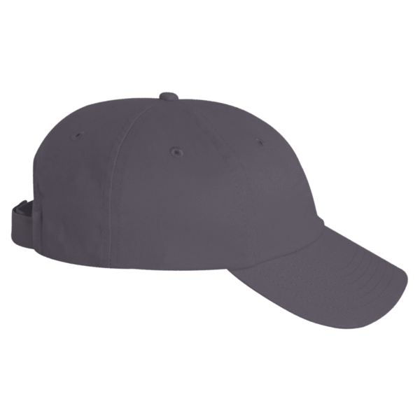 Valucap Brushed Twill Cap, Charcoal, Right Side view