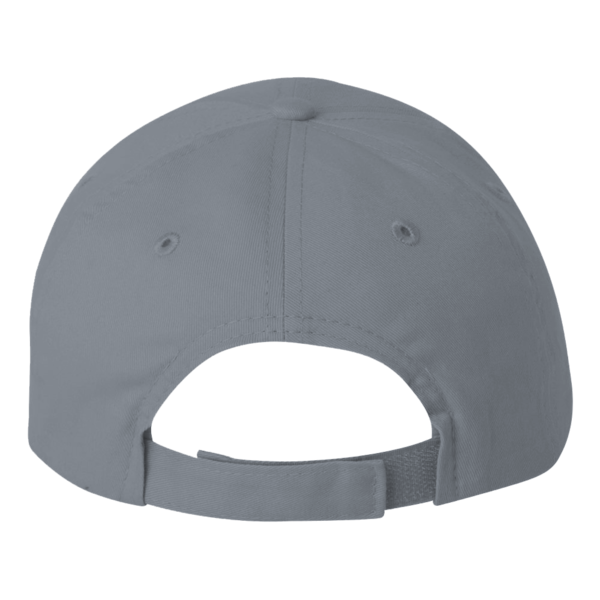 Valucap Brushed Twill Cap, Dark Grey, Back view
