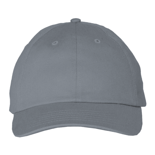 Valucap Brushed Twill Cap, Dark Grey, Front view