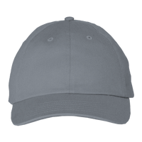Valucap Brushed Twill Cap, Dark Grey, Front view