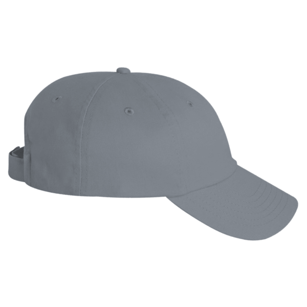 Valucap Brushed Twill Cap, Dark Grey, Right Side view