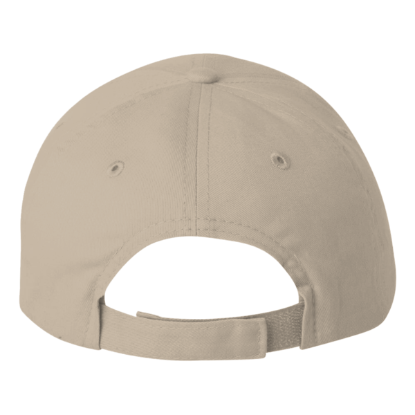 Valucap Brushed Twill Cap, Khaki, Back view