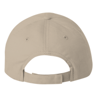 Valucap Brushed Twill Cap, Khaki, Back view