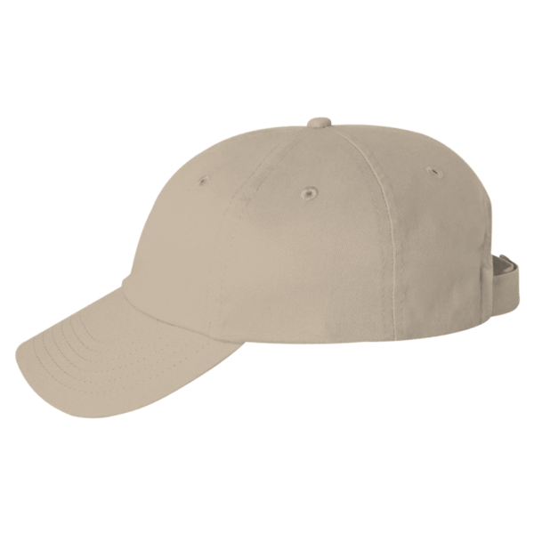 Valucap Brushed Twill Cap, Khaki, Left Side view