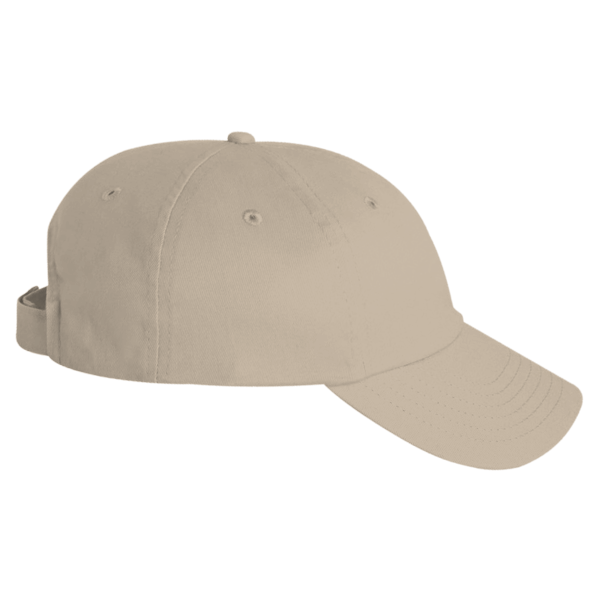 Valucap Brushed Twill Cap, Khaki, Right Side view