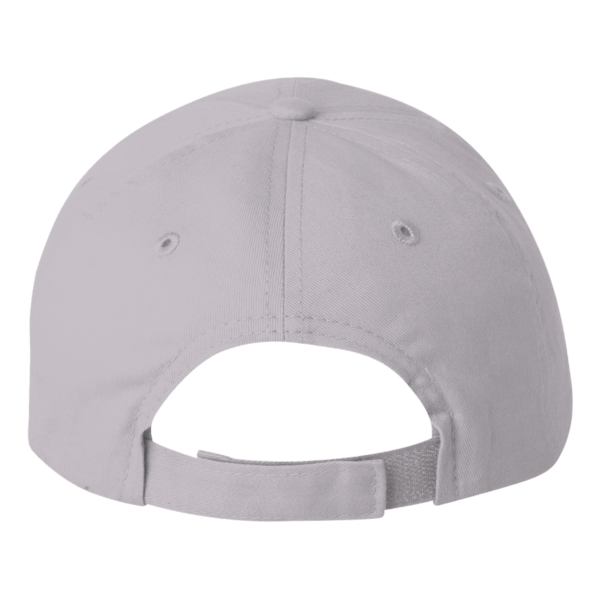 Valucap Brushed Twill Cap, Light Grey, Back view