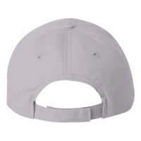 Valucap Brushed Twill Cap, Light Grey, Back view